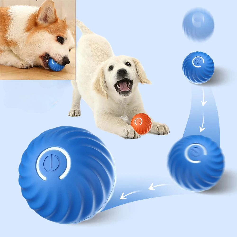 Indestructible Dog Chew Toy - 강아지 장난감 공 자동 움직이는 튕기는