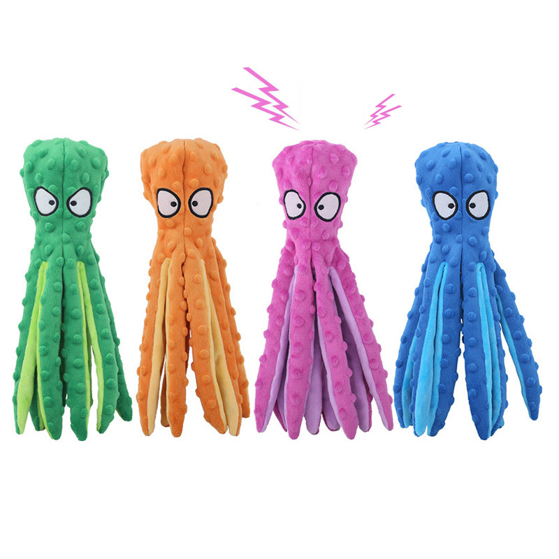 Interactive Squeaky Plush Dog Toy - 애완 동물 플러시 개 장난감 음성